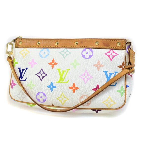 LOUIS VUITTON Pochette Accessoires Hand Bag Monogram Multi WE - Picture 1 of 16